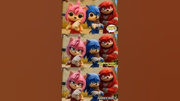 Sonic, Knuckles and Amy Rose in Sonic movie 🥥 Sonic the Hedgehog #sonic #sonicthehedgehog