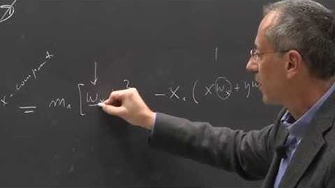 Classical Mechanics- Lecture 12 of 16