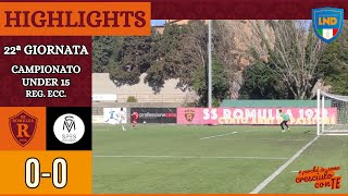 Romulea - Spes Montesacro | HIGHLIGHTS XXII giornata Under 15 Reg. Ecc.