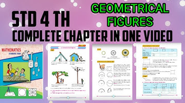 STATE BOARD STD 4 TH  MATHEMATICS   CHAPTER ONE GEOMETRICAL FIGURES FULL CHAPTER IN ONE  VIDEO