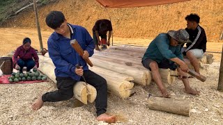 Harvest pumpkins and sell them at the market,House construction encountered heavy rain|Phuc and Sua