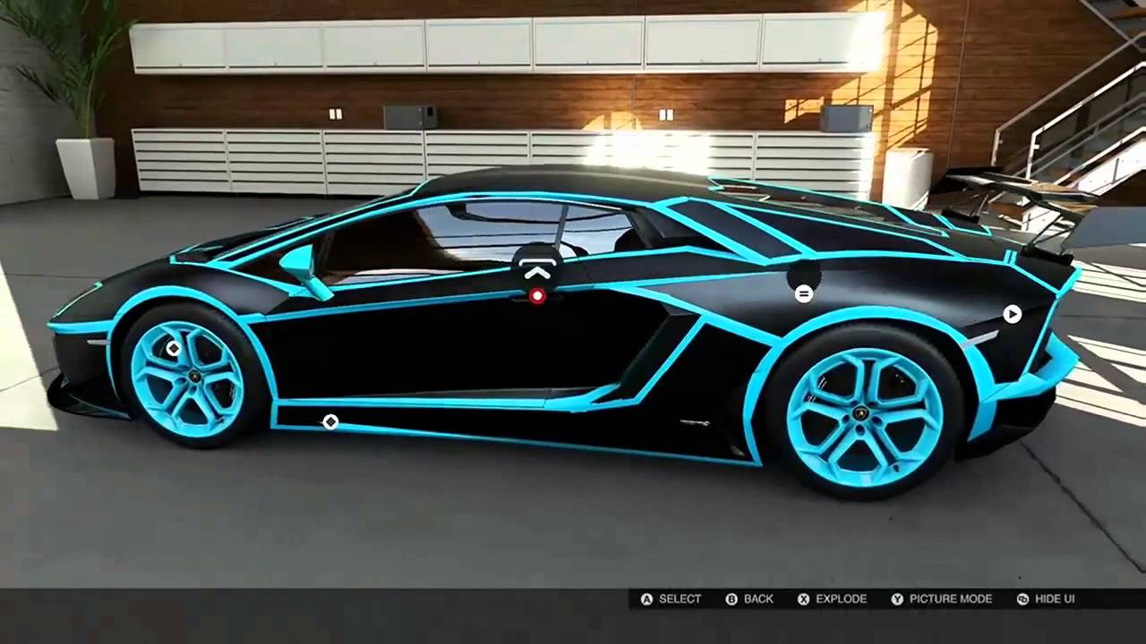 Forza 5 Tron Lamborghini Aventador - YouTube