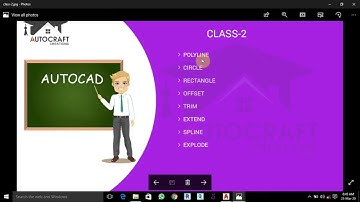 AutoCAD Class-2 (polyline, circle, Rectangle, Offset, Trim, Extend, Spline or Explode)- In Hindi