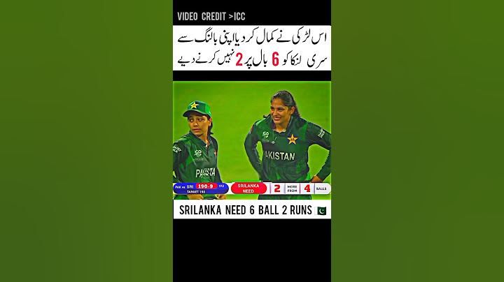 SRI LANKA NEED 6 BALL 2 RUNS TO WIN THE MATCH ||SADIA ON BOWLING #shorts #trending #trending