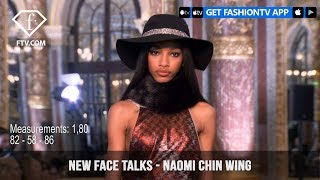Naomi Chin Wing New Face Model Talks Fall/Winter 2018-19 | FashionTV | FTV