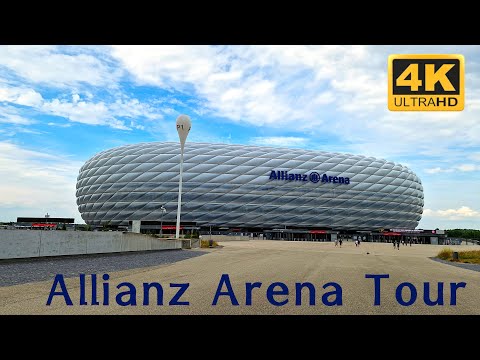 Тур по арене Allianz - домашний стадион мюнхенской Баварии. Самый красивый футбольный стадион в мире