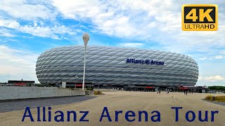 Тур по арене Allianz - домашний стадион мюнхенской Баварии. Самый красивый футбольный стадион в мире