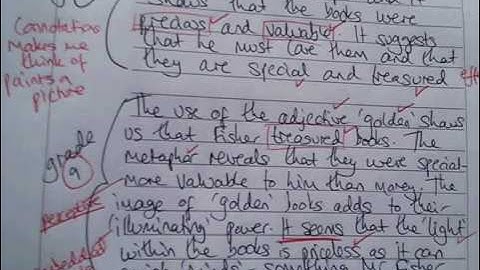 Going from grade 5 to grade 9: AQA English Language Paper 1 Q2 (2018 exam)