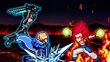 Eugeo (Burako) (New) & Kirito (Inseph) VS Gogeta (all form) in Jump Force Mugen