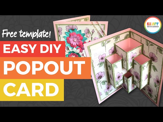 Easy DIY Pop Out Card + FREE Pop Up Card Template! - YouTube easy-diy-pop-out-card-free-pop-up-card-template-youtube