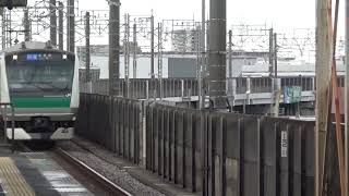 JR埼京線 北戸田駅 快速列車通過シーン