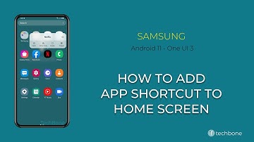 How to Add App Shortcut to Home screen - Samsung [Android 11 - One UI 3]