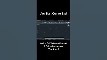 How to draw an arc with start centre end tool in AutoCAD? #autocad #tutorial #shorts