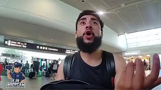 Entitled Man Refuses to Leave Airport After Being Denied Boarding - EJV BODYCAM
