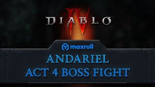 Andariel Boss Fight Act 4 - Diablo 4