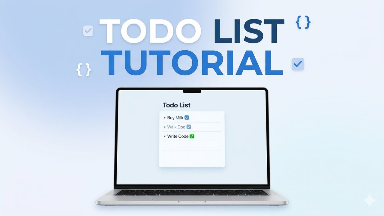 📝 Build a Simple Todo List with HTML, CSS & JavaScript (Step by Step ...