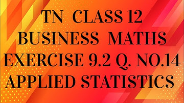 TN 12th Business maths chapter 9 exercise 9.2 question number 14