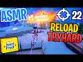 ASMR Gaming 😴 Fortnite Reload Tryhard Win! Relaxing Gum Chewing 🎮🎧 Controller Sounds + Whispering 💤