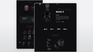 Responsive Landing Page Using HTML CSS & JavaScript 🎧 | Headphones Website Design