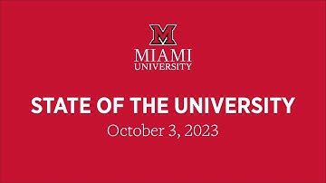 Fall 2023 State of the University Address