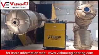 plastic Water storage tank making rotomoulding machine by vishnu engineering India#vishnuengineering