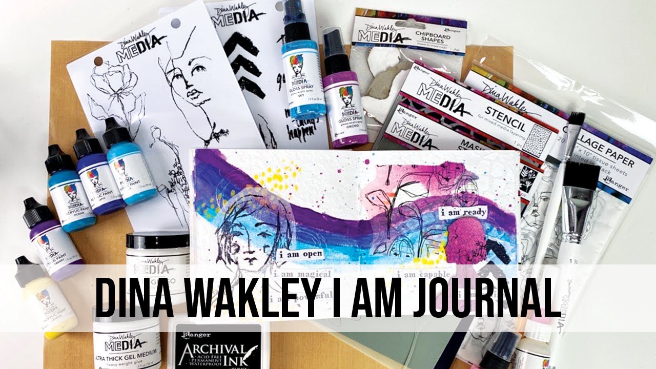 Dina Wakley MEdia I Am Journal Tutorial 