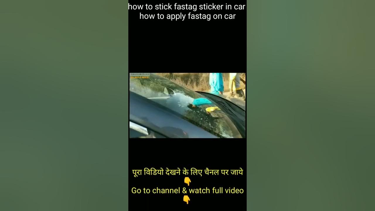 how to stick fastag sticker in car l how to apply fastag on carhttps