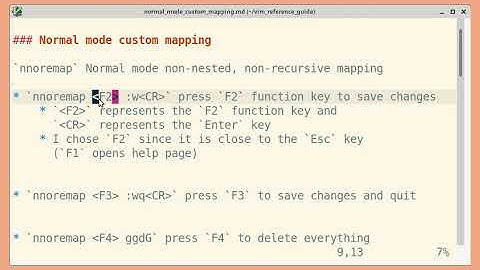 Customizing Vim: Normal mode mappings