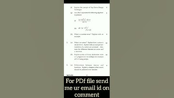 IGNOU |•|(MCS 11) Problem Solving & Programing Question Paper|•| Dec 2013|•|Own Classroom