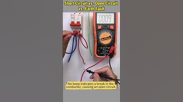 Short Circuit vs. Open Circuit vs. Earth Fault - Test with Multimeter #electrical #testing #faults