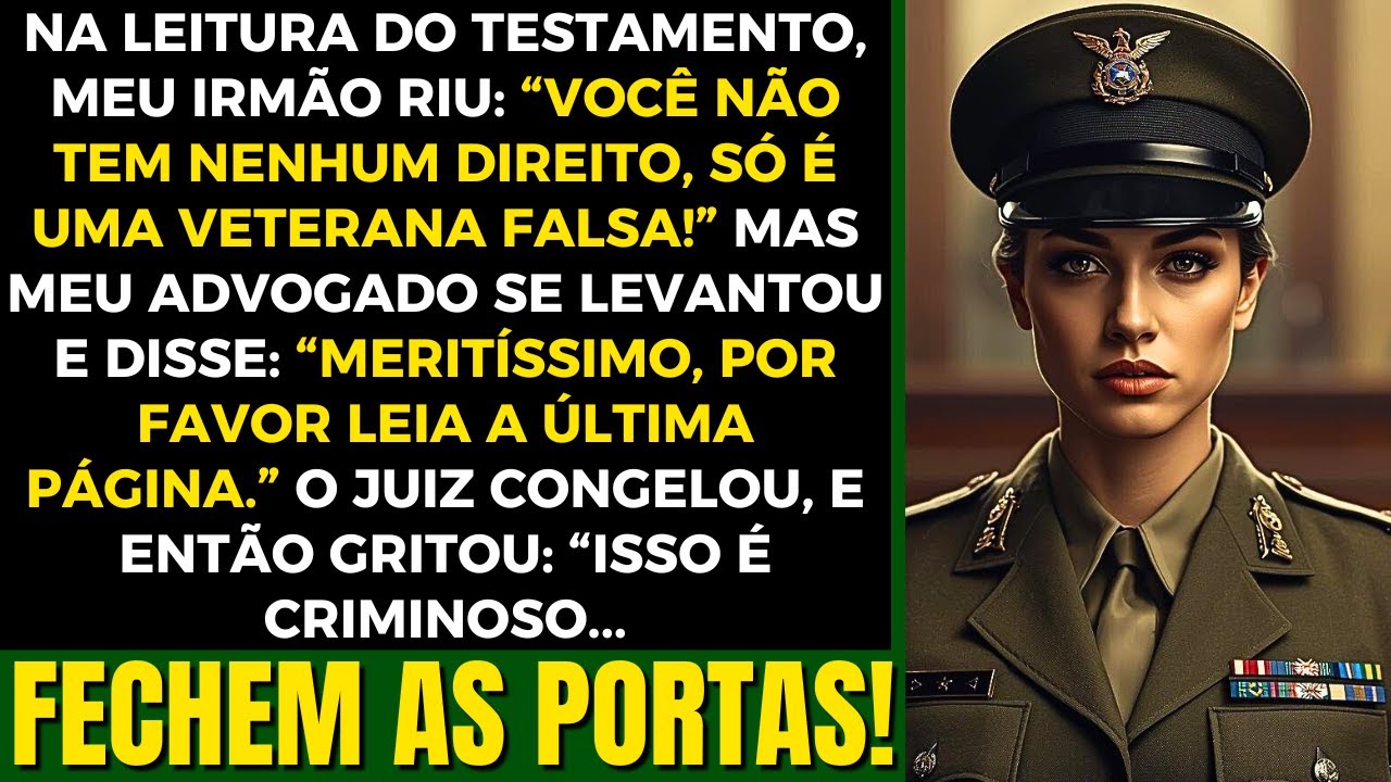 Meu Irmão Riu do Meu Serviço Militar no Tribunal, Até Que o Juiz Berrou: “Fechem as Portas!”