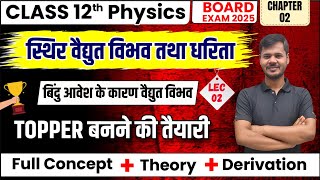 Physics Chapter 2 (स्थिर वैद्युत विभव तथा धारिता |  Lec-2 (बिंदु आवेश के कारण विभव ) 2025 new batch