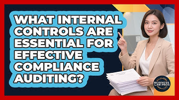 What Internal Controls Are Essential For Effective Compliance Auditing? - Business Law Pros