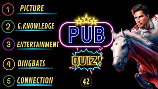 Pub Quiz Showdown: Test Your Knowledge! Pub Quiz 5 Rounds. No 42