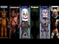Five Nights at Freddy's VR ALL ANIMATRONICS FNAF 1 2 3 4 5 6 UCN Help Wanted