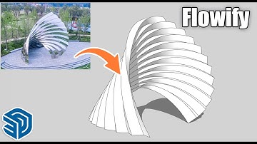 [Sketchup Tutorial ]Create a surface model using the Flowify plugin in sketchup