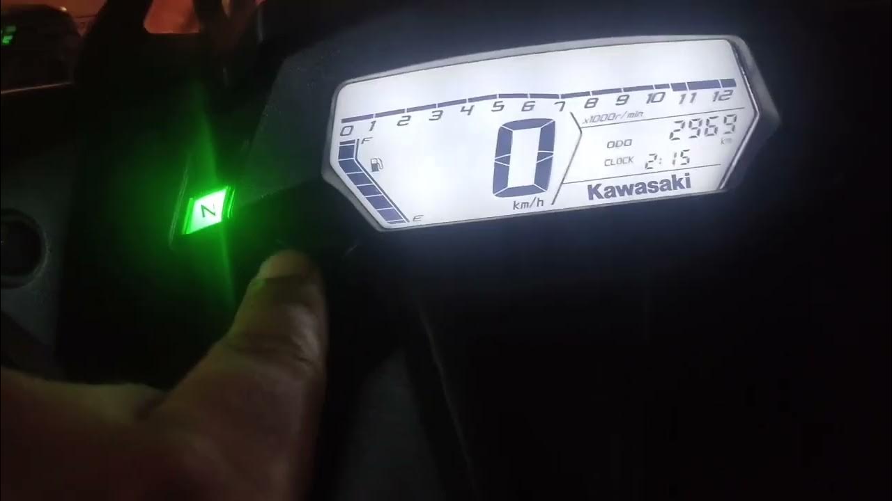 Tutorial Cara Setel Setting Jam di Speedometer Ninja 250SL Ninja Mono YouTube