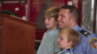Spring Fire Department Badge Pinning Ceremony