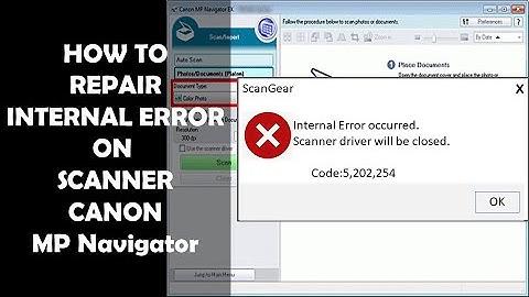 Internal Error occurred Scanner driver will be closed Code:5,202,254