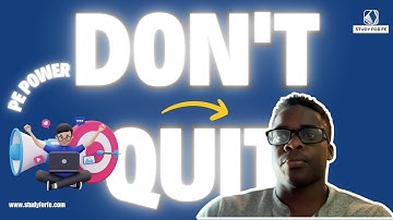 From Failing the PE Exam Twice to Passing on the Third Try: Donovan