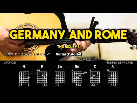 Germany And Rome - The Ridleys | Easy Guitar Tutorial For Beginners (CHORDS & LYRICS) #guitarlesson