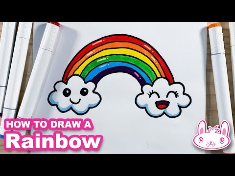 Learn to Draw Rainbow and Clouds Today