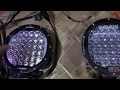 Как светят LED фары 9 дюймов