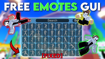 FE Free Emotes Script Gui Showcase