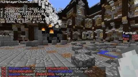 Minecraft hypixel server! Paintball and Quakecraft!