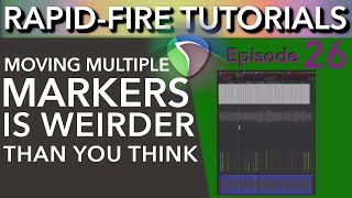 Moving Multiple Project Markers in Reaper (Rapid-Fire Reaper Tutorials Ep26)