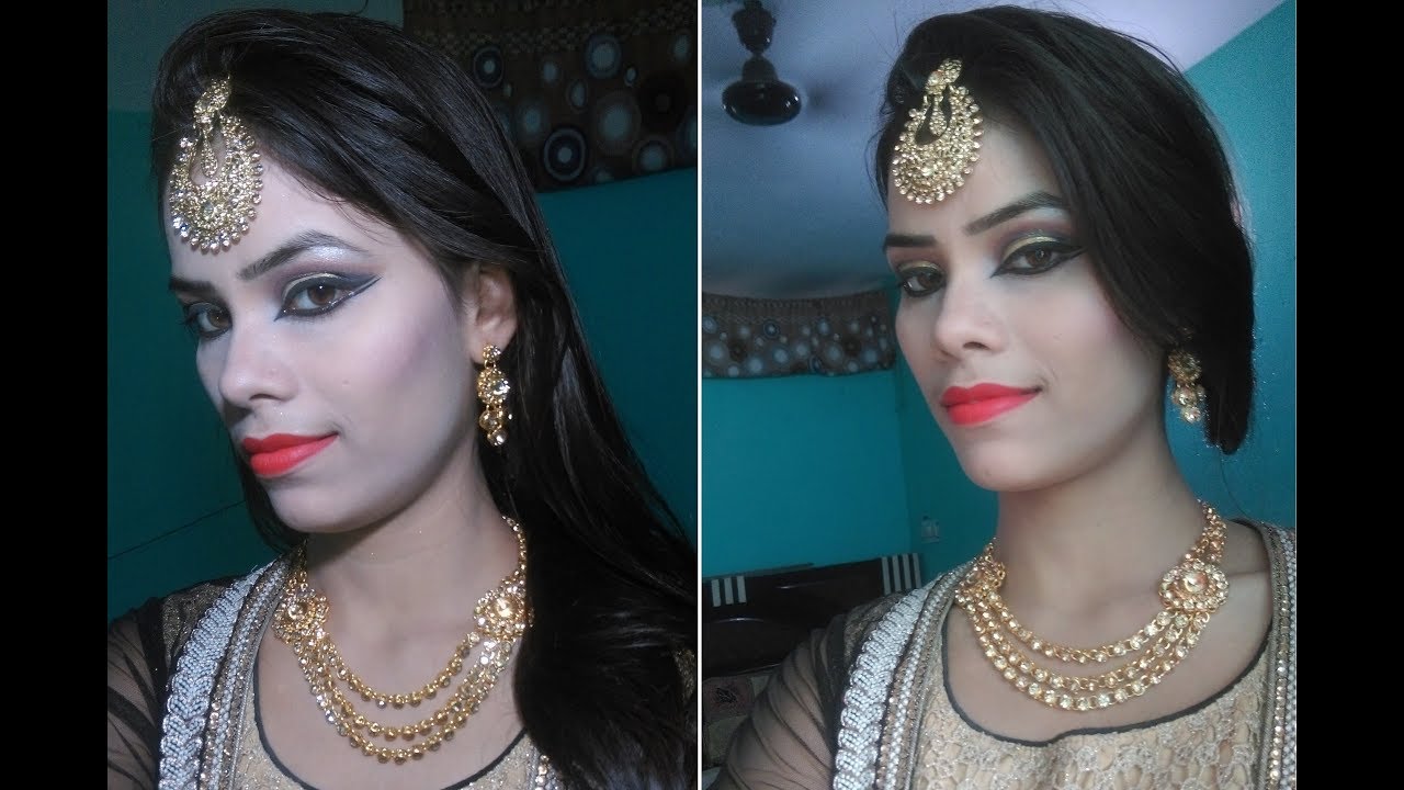 Heavy Full Face Bridal Makeup Easy Wedding Party Makeup Tutorial