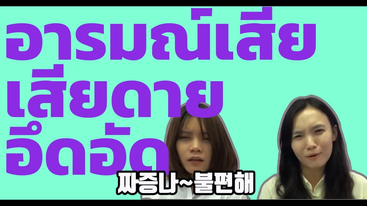 คำศัพท์เกาหลีความรู้สึกด้านลบ | ภาษาเกาหลีในชีวิตประจำวัน #2 | 부정적 기분표현 | 허니비 한국어 태국어