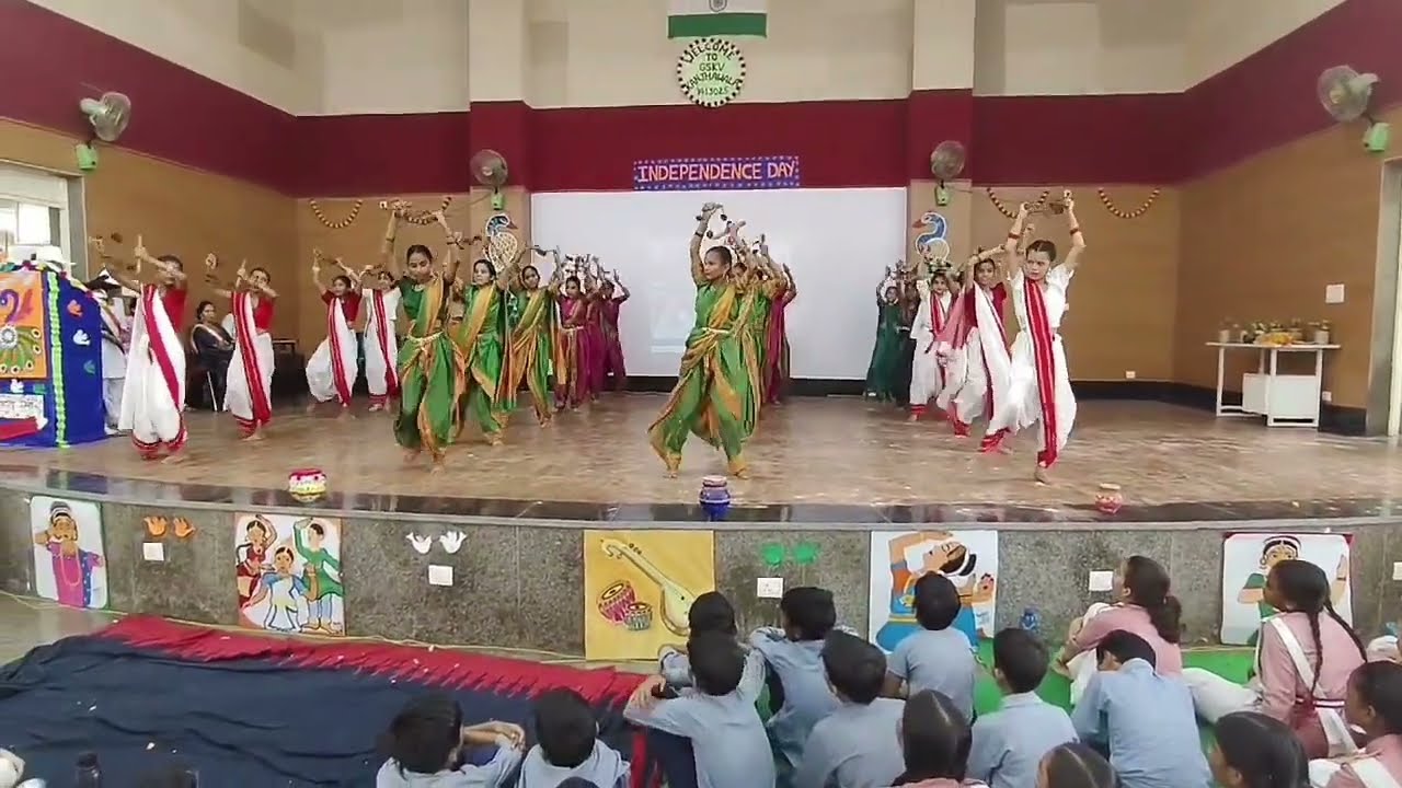 Lezim dance at SKV KANJHAWALA on Beti hindustan ki