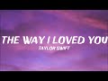 Taylor swift  the way i loved you lyrics